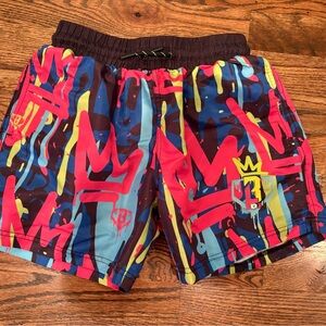 Baseball Lifestyle Graffiti Swim Trunks